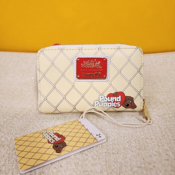 Loungefly Pound Puppies 40th Anniversary Plush Zip Around Wallet NEW - Picture 5 of 13